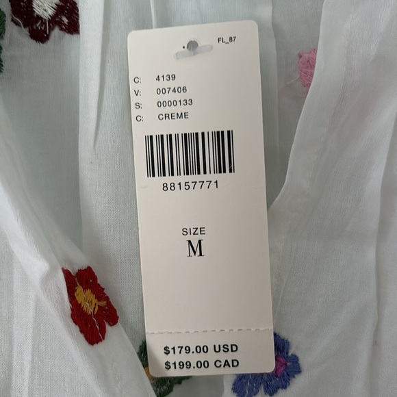 Velvet by Graham & Spencer Cleo Embroidered Mini Dress NWT - Picture 7 of 7